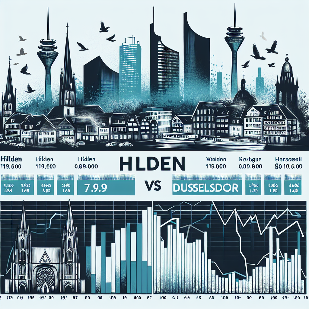 Mietspiegelvergleich Neubauten Hilden vs. Düsseldorf